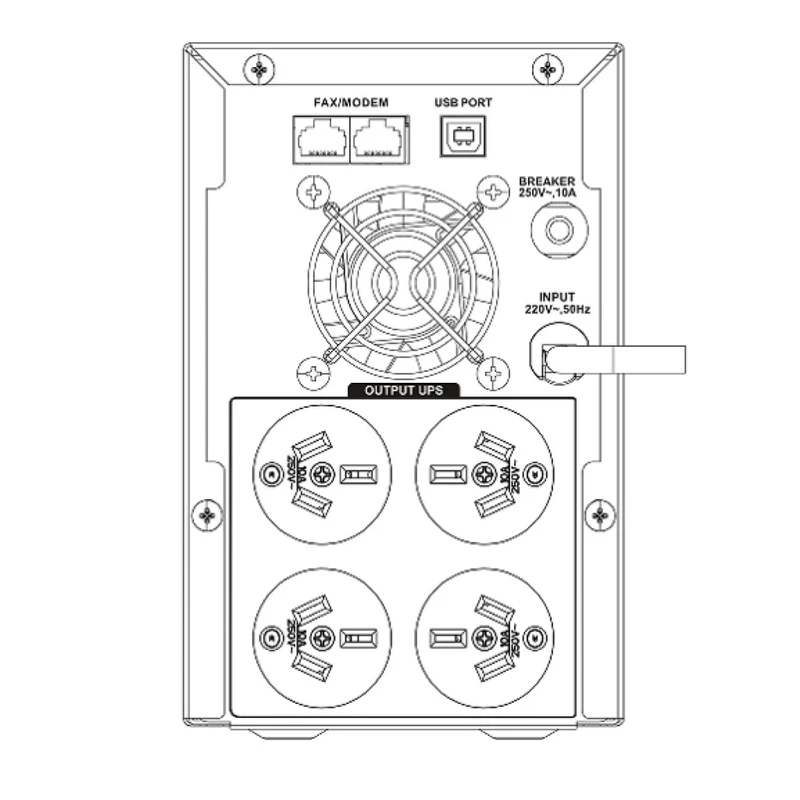 یو پی اس هایکویژن مدل DS-UPS2000 - تصویر 3